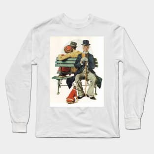 Norman Rockwell All Buttoned Up 1936 Portrait Long Sleeve T-Shirt